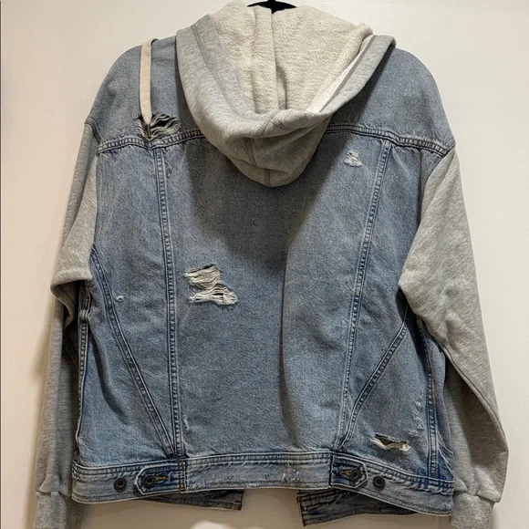 Offline Denim and Gray Hooded Jacket - Picture 3 of 3
